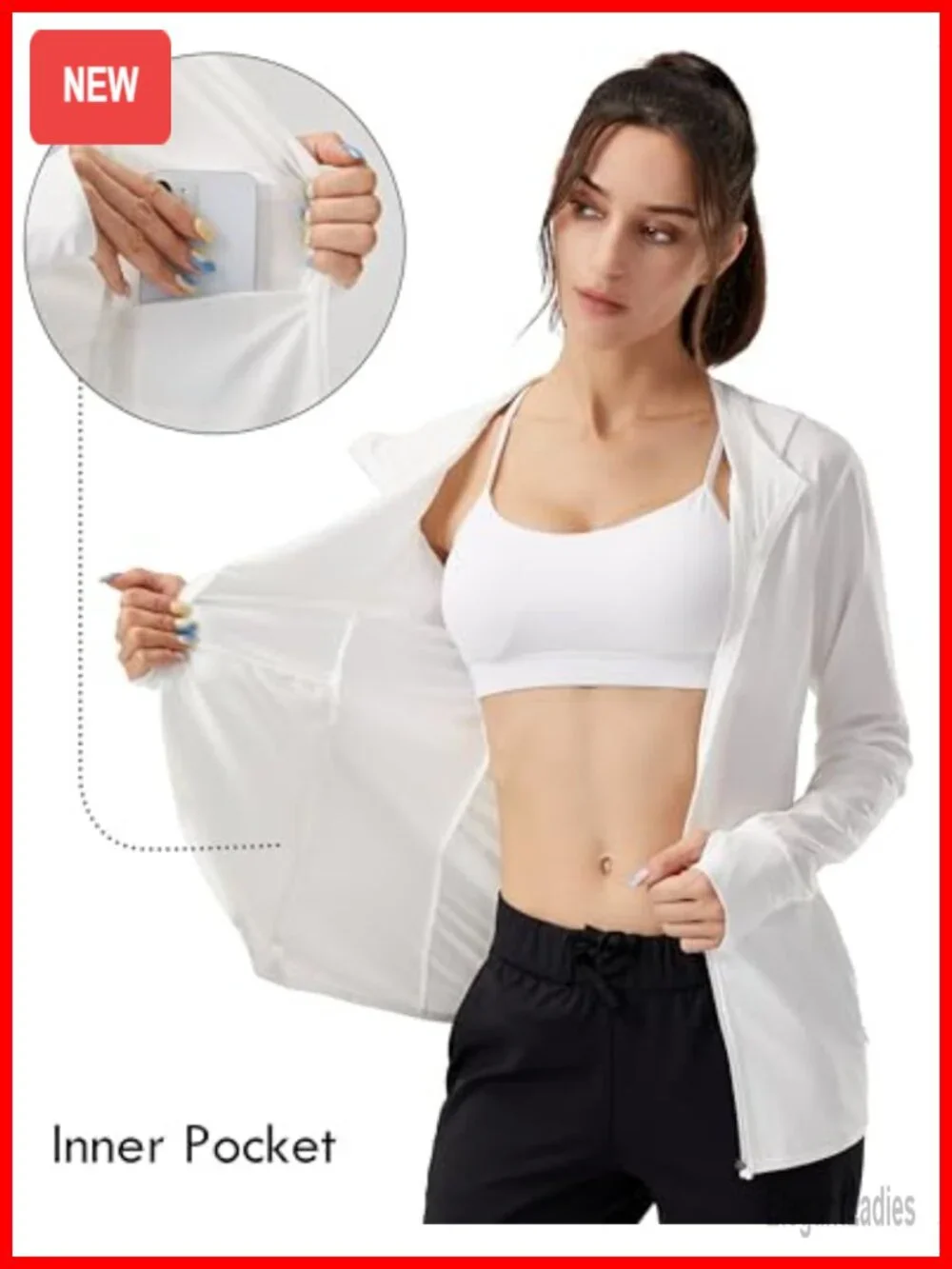 Women's UPF 50+ Sun Protection Hoodie Jacket Lightweight Long Sleeve